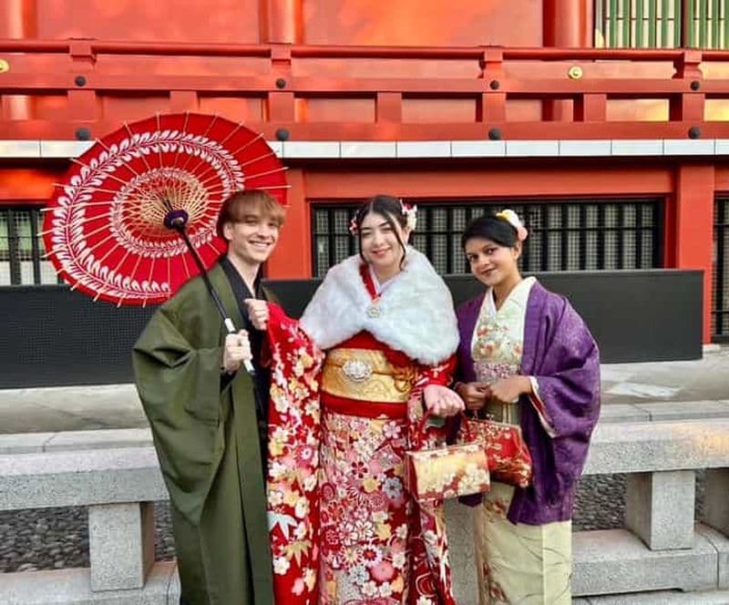 Billet Tokyo : Expérience hivernale en kimono à Asakusa