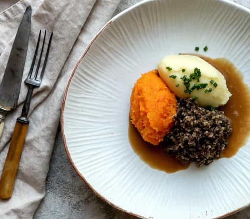 Billet Haggis accompagnés de whisky et de gins dans la distillerie 56 North !
