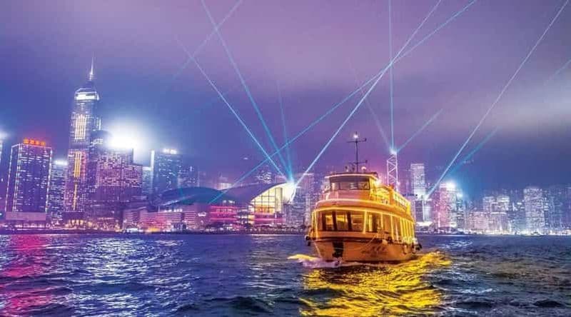 Billet Hong Kong : Croisière à boissons illimitées Victoria Harbor Symphony