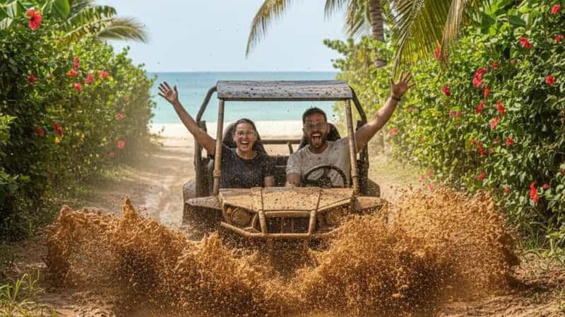 Billet Excursion en quad à Punta Cana, cénote et plage de Macao