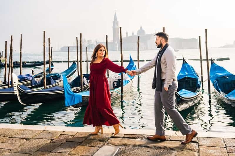 Billet Venise : Photoshoot sur la Piazza San Marco et les canaux