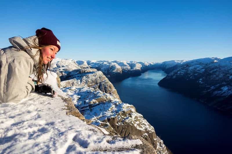 Billet Croisière à Lysefjorden et randonnée guidée à Preikestolen - hiver