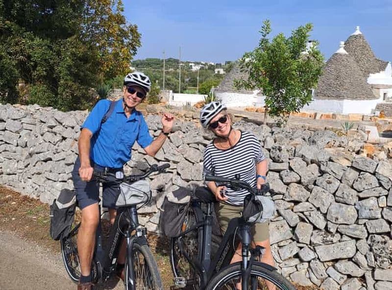 Billet Cisternino : visite guidée en vélo électrique d'une cave et d'un moulin à huile