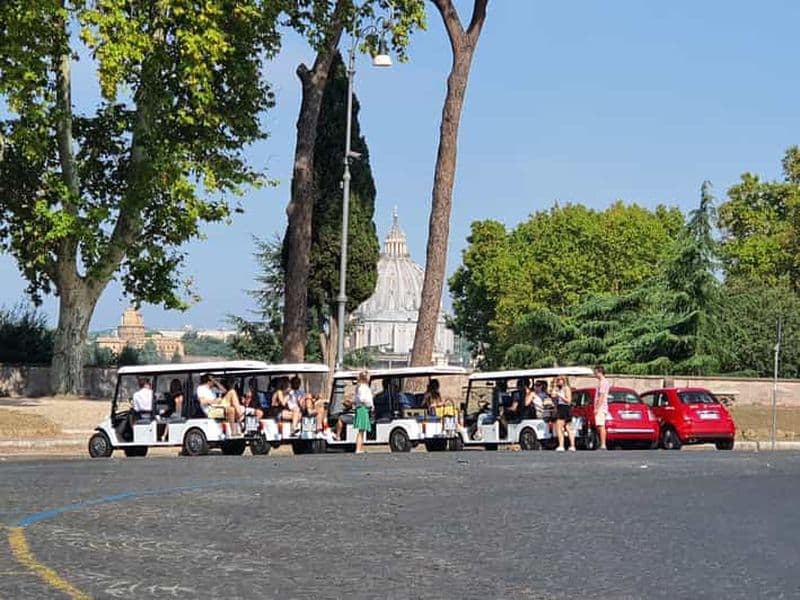 Billet Rome : Visite de la ville en voiturette de golf avec gelato