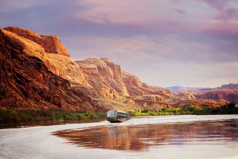 Billet Moab : Tour en bateau au coucher du soleil sur le fleuve Colorado avec dîner facultatif