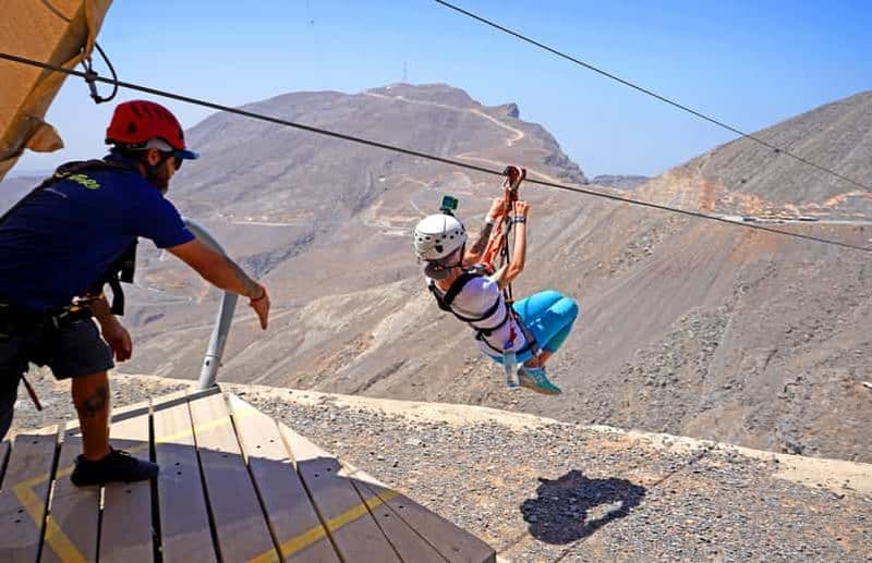 Billet Ras al-Khaimah : aventure en tyrolienne Jais Sky Tour