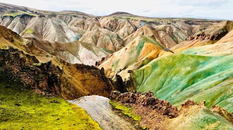 Billet Landmannalaugar : tour en hélicoptère avec 3 atterrissages