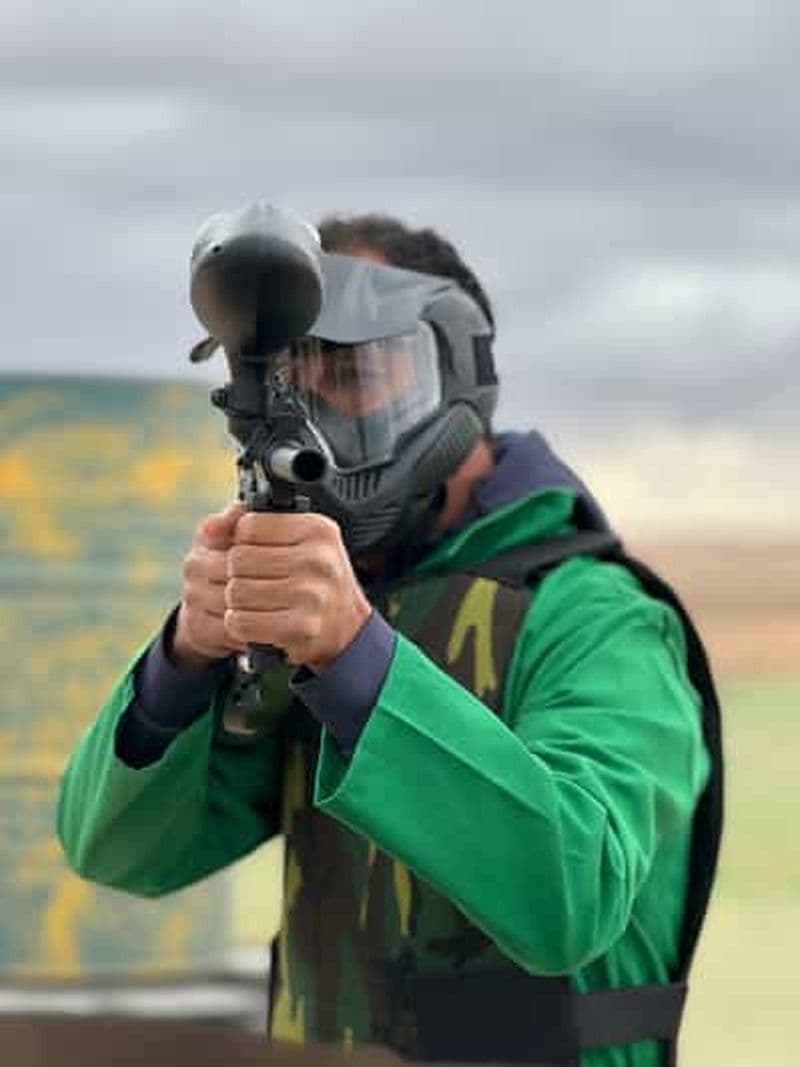 Billet Paintball dans le désert d'Agafay et balade à dos de chameau ou en quad