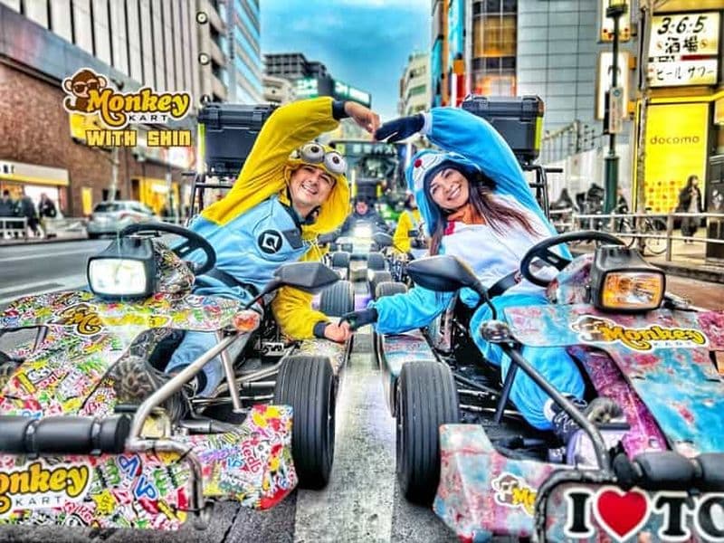 Billet Visite en karting depuis la tour de Tokyo, le carrefour de Shibuya et Harajuku