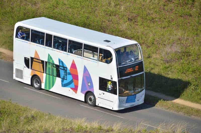 Billet Jersey : billet de transfert en bus entre l'aéroport et la ville