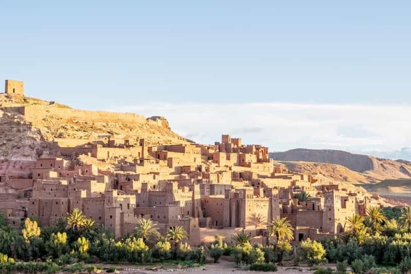Billet Au départ de Ouarzazate : excursion à Aït Benhaddou, à l'oasis de Fint et au studio de cinéma