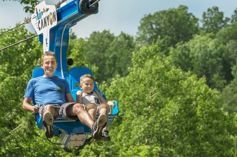 Billet Canyon Sainte Anne : Air Canyon Ride avec entrée au parc