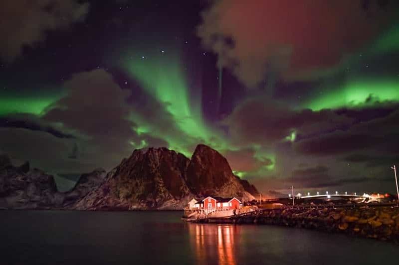 Billet Lofoten : Excursion en raquettes aux aurores boréales