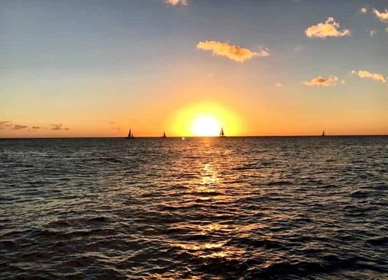 Billet Oahu : croisière au coucher du soleil en bateau à fond de verre à Waikiki