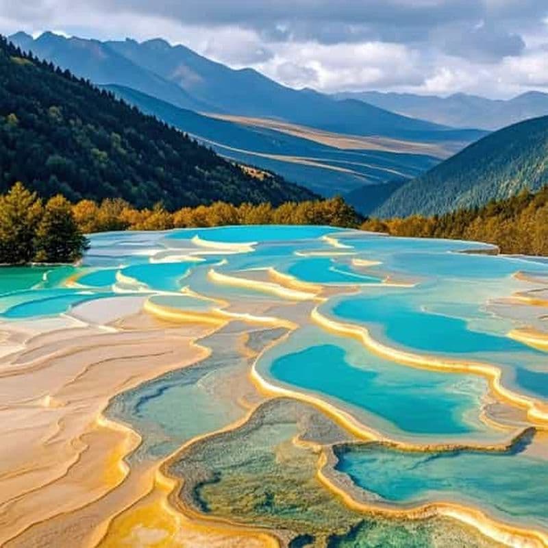 Billet Chengdu : circuit de 3 jours à Jiuzhaigou et Huanglong avec train