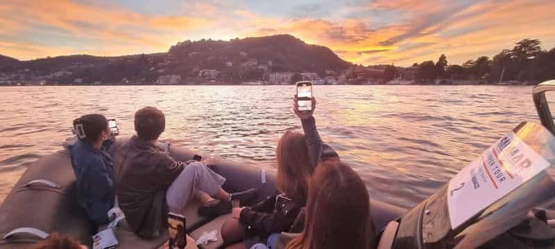 Billet Lac de Côme : Croisière Aperitivo avec Prosecco au coucher du soleil