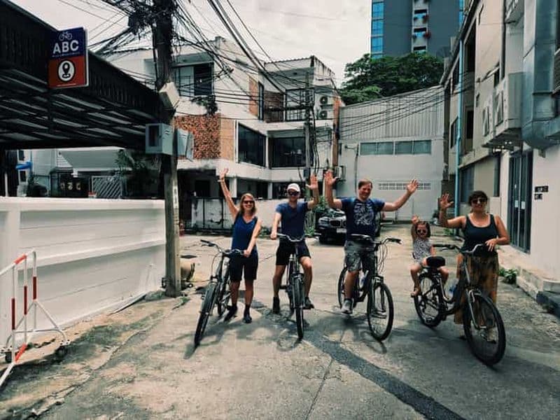 Billet Excursion à vélo d'une journée à Bangkok avec transfert en bateau et déjeuner