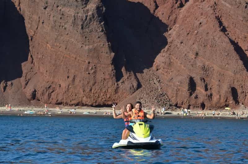 Billet Santorin : Croisière sur les plages volcaniques avec jet ski