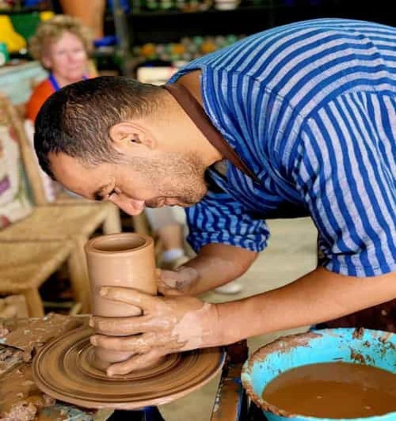 Billet Marrakech : atelier de poterie marocaine et thé
