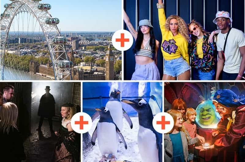 Billet Londres : 5 Top Attractions Pass avec Madame Tussauds