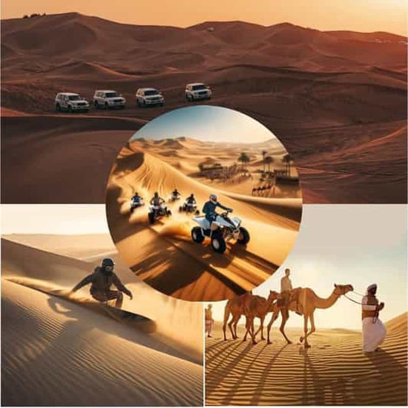 Billet Doha : safari dans le désert, quad, sandboard et balade à dos de chameau