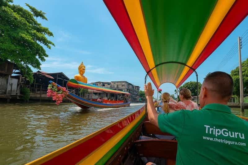 Billet Bangkok : tour en bateau à longue queue sur les canaux jusqu'au Wat Arun
