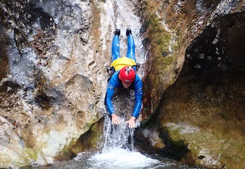 Billet Au départ de Bovec : canyoning dans le torrent Sušec dans la vallée de la Soča
