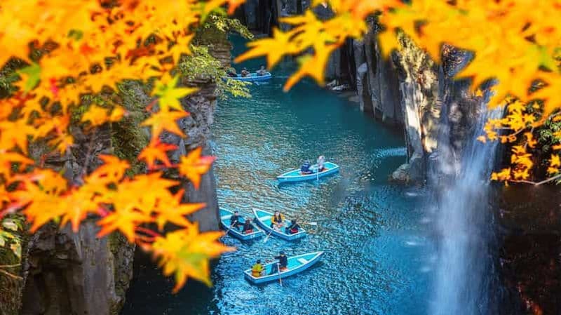 Billet Excursion au mont Aso et aux gorges de Takachiho avec tour en bateau en option