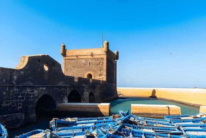 Billet Au départ de Marrakech : Excursion d'une journée à Essaouira à dos de chameau, à cheval et en quad