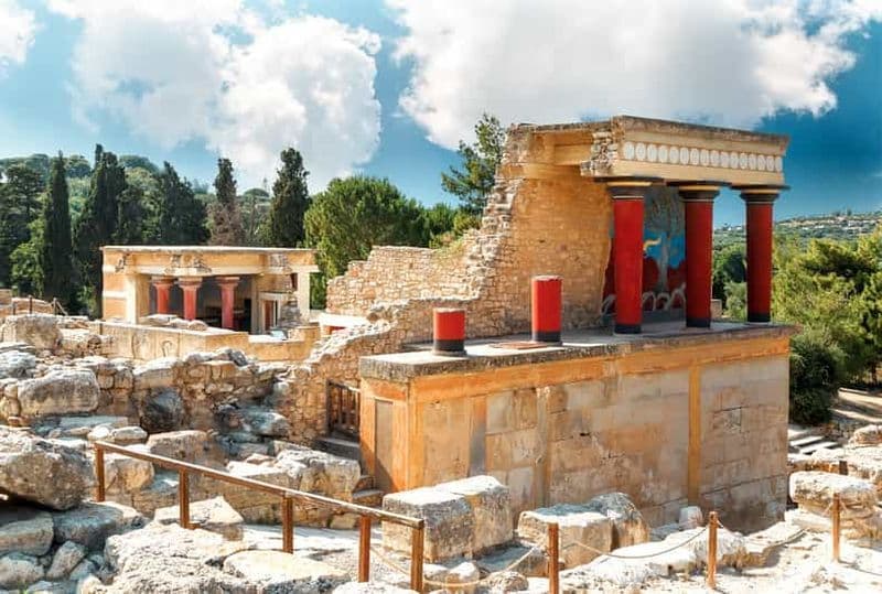 Billet Chania/Rethymno : Knossos et musée archéologique d'Héraklion