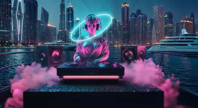 Billet Dubaï : Yacht Techno House Party avec DJ en direct et boissons
