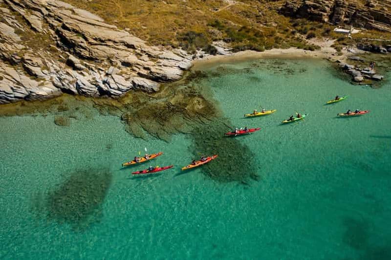 Billet Paros : excursion en kayak de mer avec plongée en apnée et collation ou pique-nique