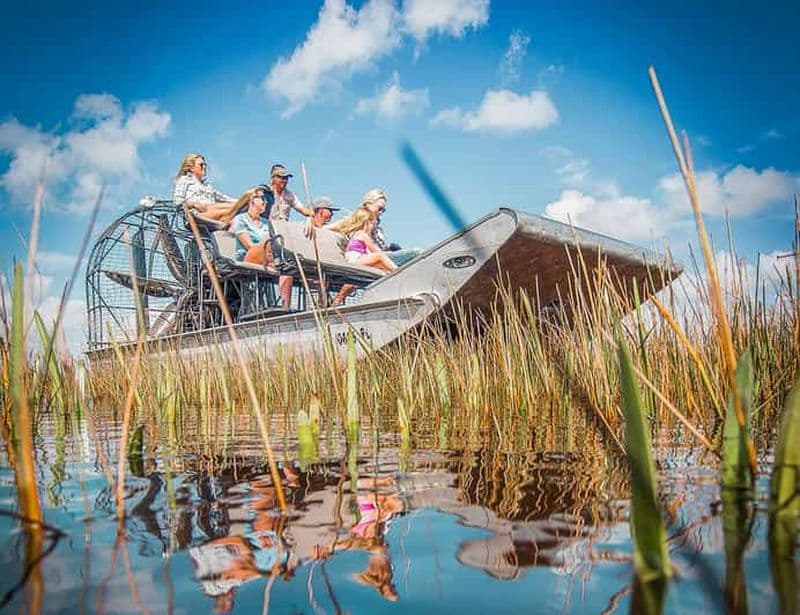 Billet Miami : Visite du parc national des Everglades en canot pneumatique et spectacle de la faune et de la flore