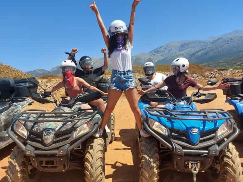 Billet Crète : Safari en quad hors route avec transferts à l'hôtel et déjeuner