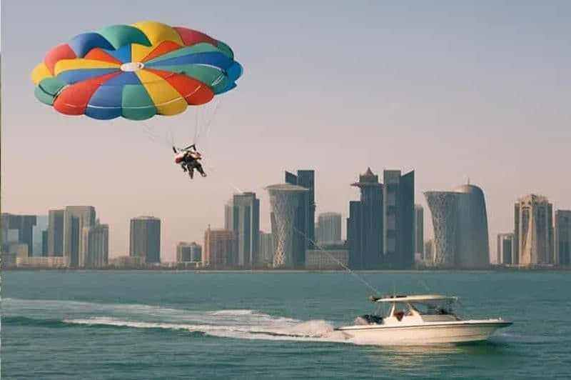 Billet Parachute ascensionnel guidé avec vue sur la côte du Qatar