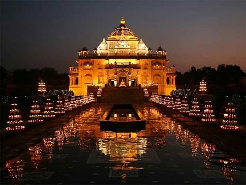 Billet Delhi : visite du temple d'Akshardham avec spectacle aquatique