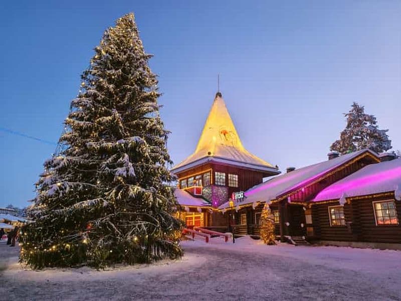 Billet Rovaniemi : Village du Père Noël, Snowman World et promenade en traîneau à chiens