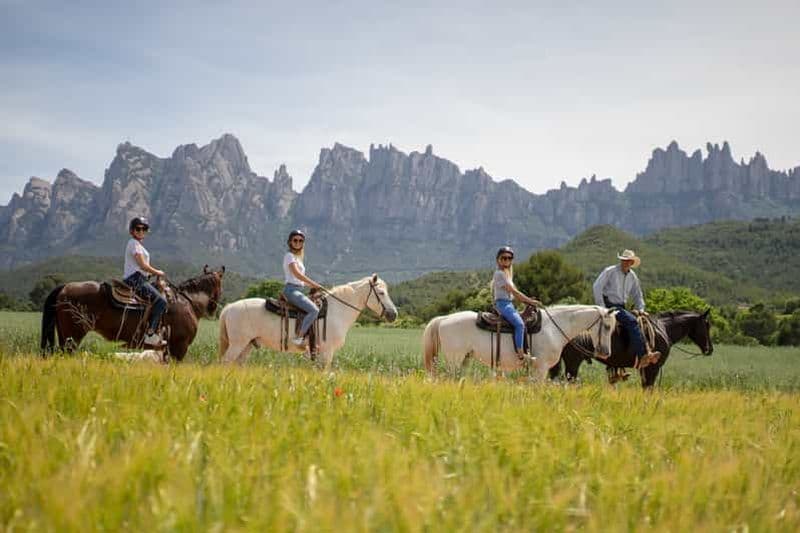 Billet Depuis Barcelone : demi-journée à Montserrat et randonnée à cheval