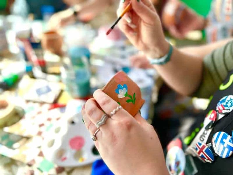 Billet Peinture créative sur poterie de Fès