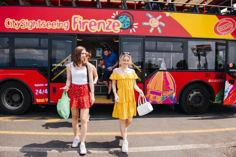 Billet Florence : Bus en visite à arrêts bus à arrêts multiples : billet de 24, 48 ou 72 heures