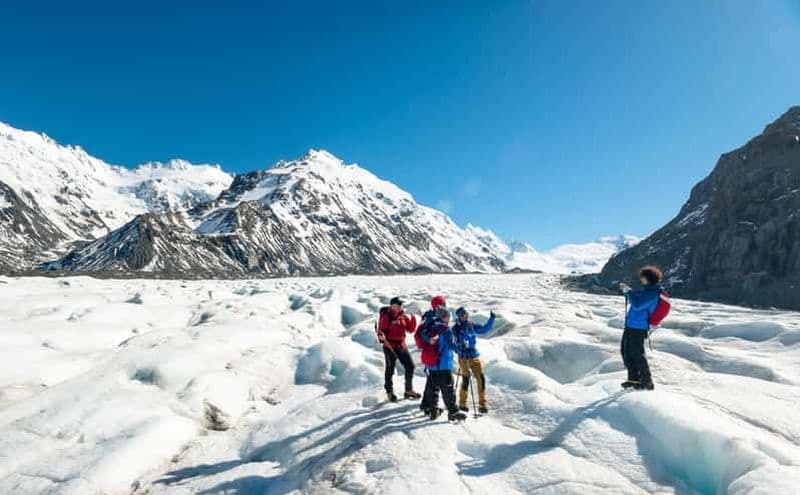 Billet Mont Cook : 3 heures d'hélicoptère et de randonnée sur le glacier de Tasman