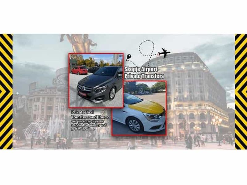 Billet Transferts aéroport de Skopje (taxi privé)