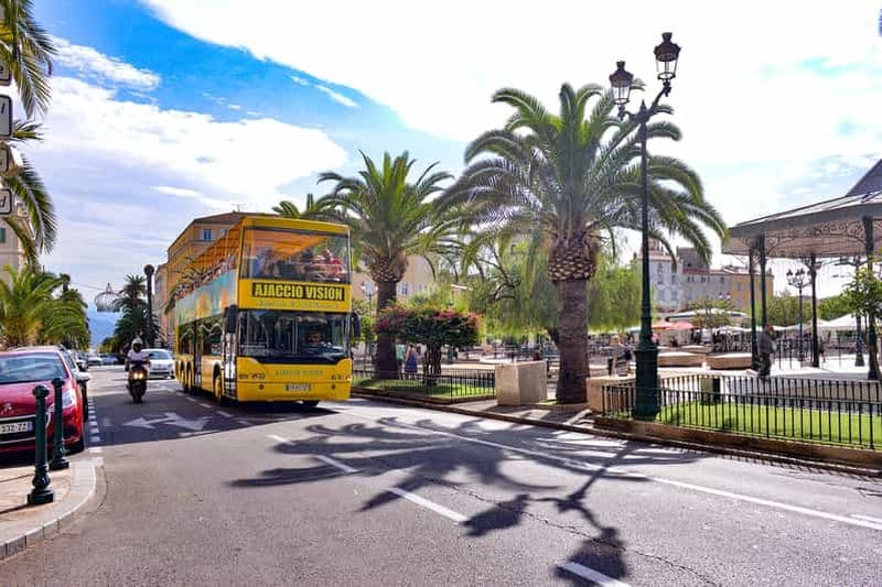 Billet Ajaccio : Visite en bus à toit ouvert de la ville et de la côte