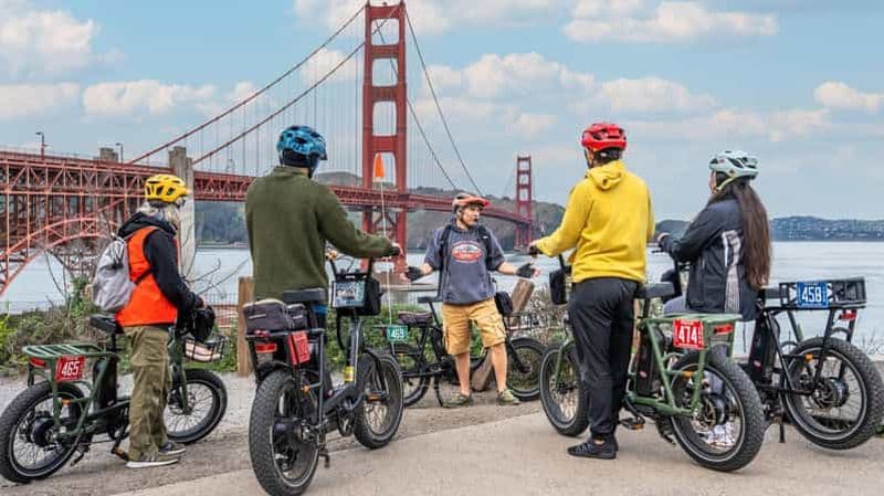 Billet Golden Gate Bridge : visite guidée à vélo électrique jusqu'à Sausalito