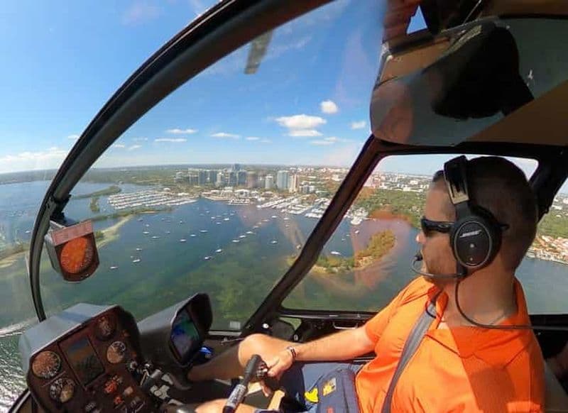 Billet Miami: Visite privée en hélicoptère et en français