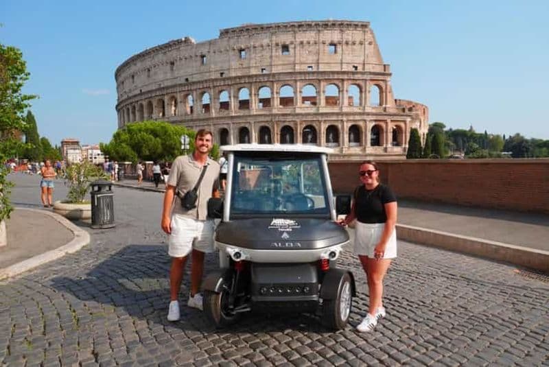 Billet Rome : La Dolce Vita, visite privée en voiturette de golf et crème glacée artisanale