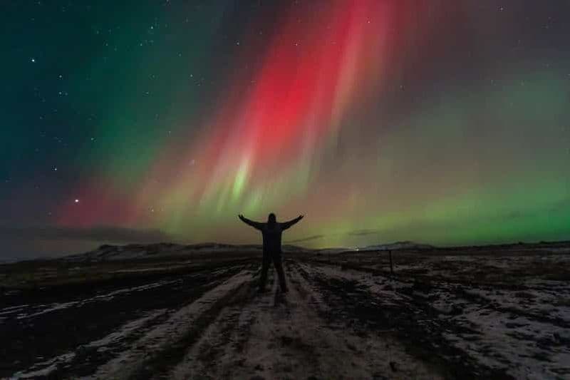 Billet Observation d'aurores boréales en minibus, photos, chocolat chaud et pâtisseries