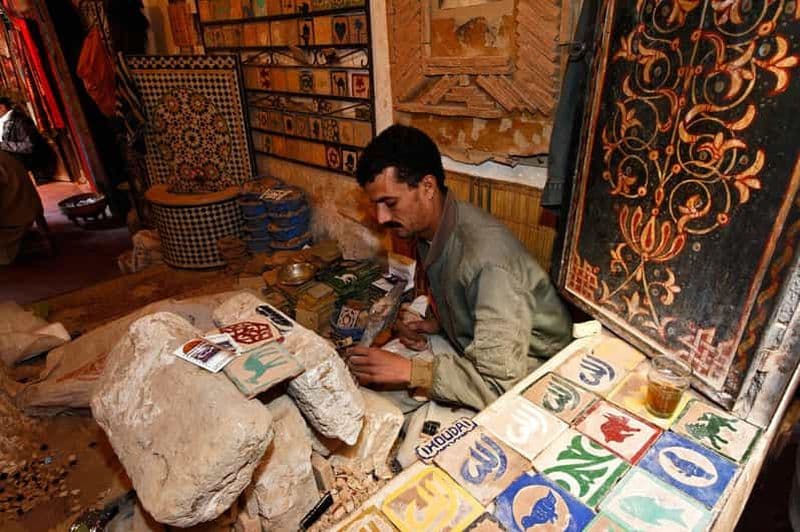 Billet Marrakech : Atelier de mosaïque avec prise en charge et retour à l'hôtel