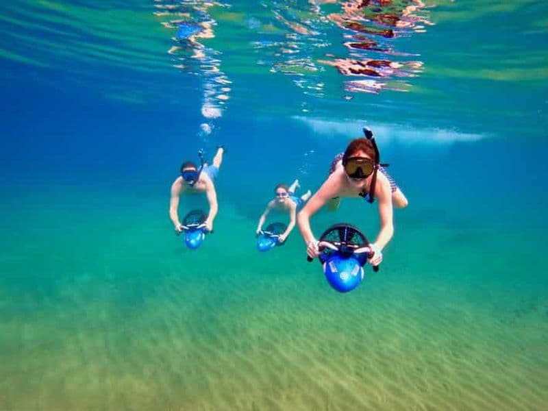 Billet Wailea Beach : visite guidée en scooter des mers avec plongée en apnée