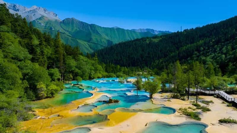 Billet Chengdu : visite privée de 2 jours de Huanglong Jiuzhaigou en train